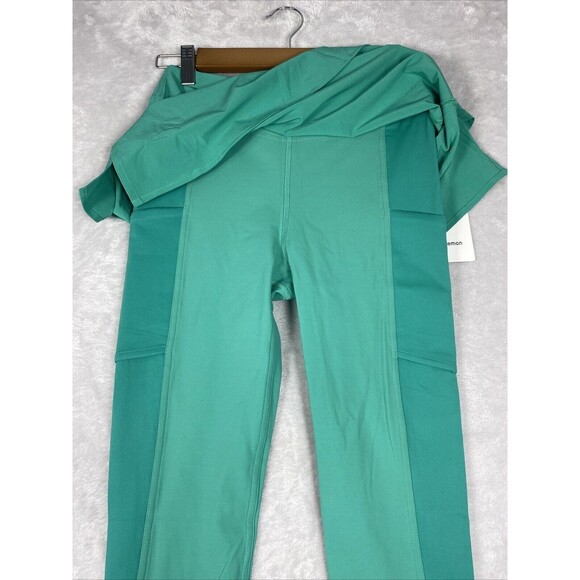 Lululemon 2-in-1 skirt tight Tennis 25” Maldives green NWT RARE size 8 - Picture 11 of 11